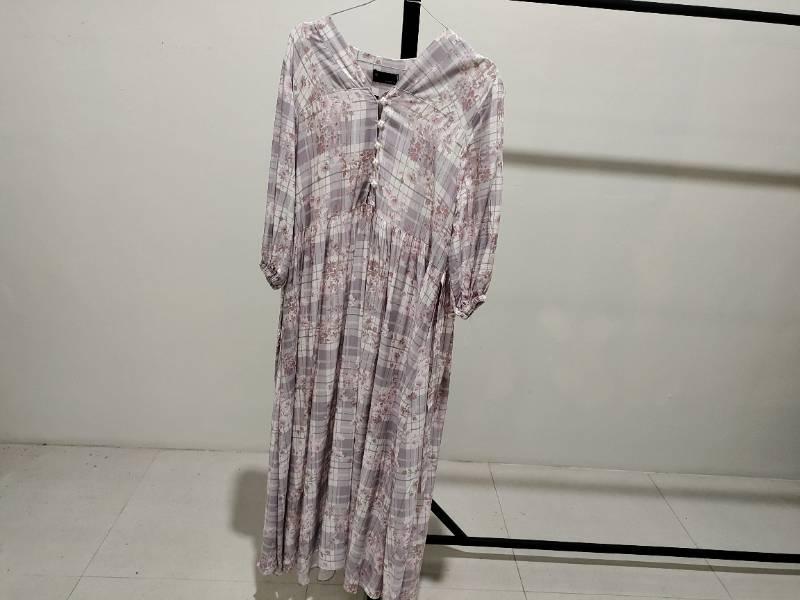 Gamis krem bahan katun