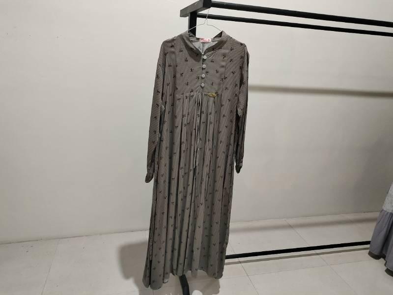 Gamis midi bahan katun